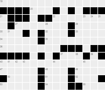 a screenshot of a crossword being created