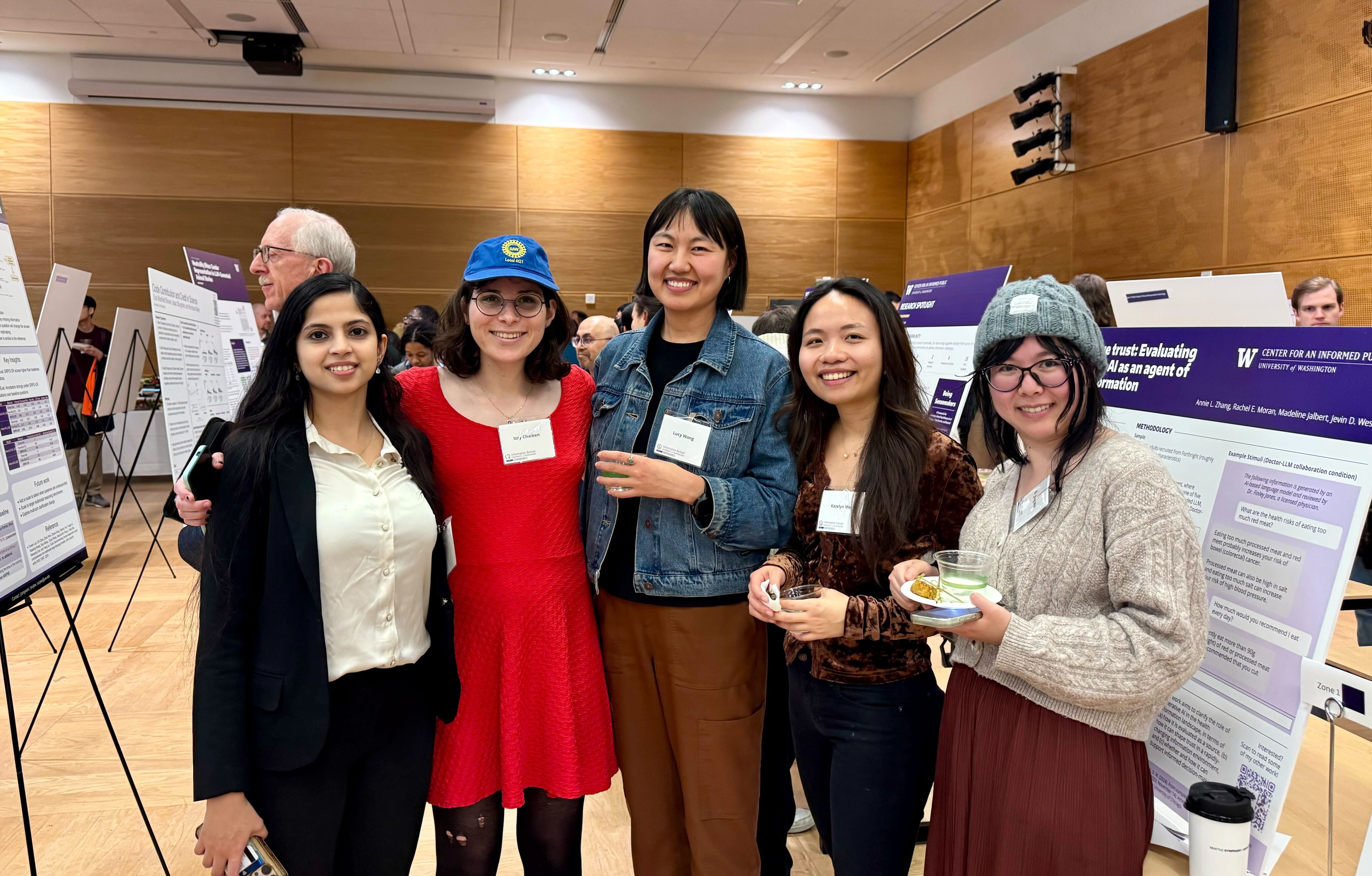 photo of lab members at the Information School 2026 showcase